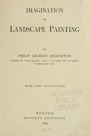 Cover of: Imagination in landscape painting