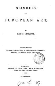 Cover of: Wonders of European art