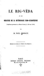 Cover of: Le Rig-véda et les origines de la mythologie indo-europé-enne