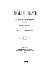 I reali di Francia by Andrea da Barberino