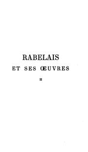 Cover of: Rabelais et ses œvres