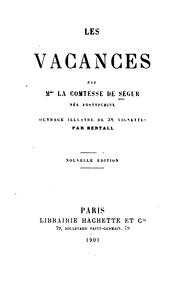 Les vacances by Sophie, comtesse de Ségur