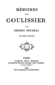 Cover of: Mémoires d'un coulissier