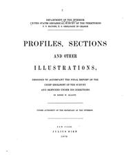 Cover of: Profiles, sections and other illustrations, designed to accompany the final report of the chief geologist of the survey and sketched under his directions
