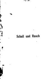 Cover of: Schall und Rauch