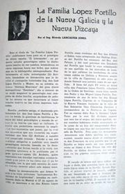 La Familia López Portillo de la Nueva Galicia y de la Nueva Vizcaya by Ricardo Lancaster-Jones