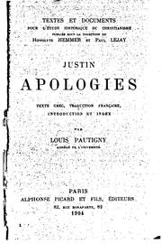 Apologies by Justin Martyr, Saint