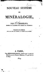 Cover of: Nouveau système de minéralogie by Jöns Jacob Berzelius