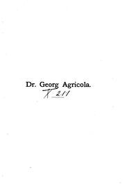 Dr. Georg Agricola by Reinhold Hofmann