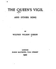 Cover of: The queen's vigil and other song