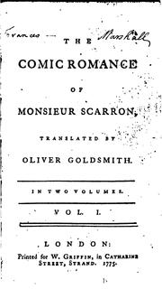 Cover of: The comic romance of Monsieur Scarron