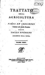 Cover of: Trattato della agricoltura