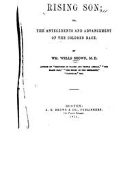 Cover of: The rising son: or, The antecedents and advancement of the colored race.