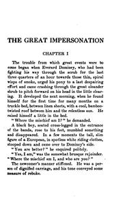 Cover of: The great impersonation