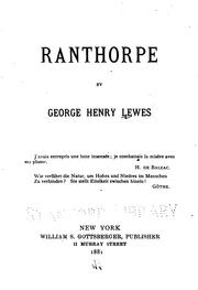 Ranthorpe by George Henry Lewes