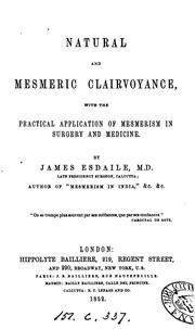 Cover of: Natural and mesmeric clairvoyance