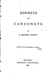 Sonnets And Canzonets by Amos Bronson Alcott