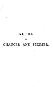 Cover of: Guide to Chaucer and Spenser. by Frederick Gard Fleay