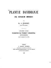 Cover of: Plantae Davidianae ex Sinarum imperio.