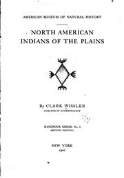 Cover of: North American Indians of the Plains. by Wissler, Clark