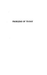 Cover of: Problems of to-day. by Storey, Moorfield