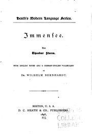Cover of: Immensee