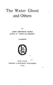 Cover of: The water ghost and others.