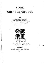 Cover of: Some Chinese ghosts. by Lafcadio Hearn