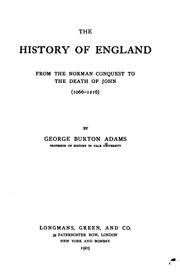 Cover of: The Political history of England.