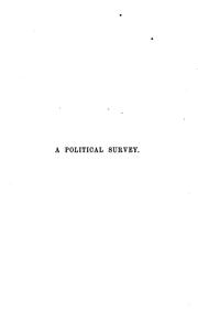 Cover of: A political survey. by Grant Duff, Mountstuart E. Sir