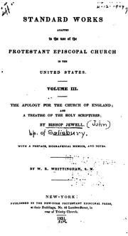 Cover of: An apology of the Church of England.
