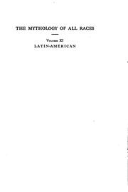 Cover of: Latin-American [mythology] by Hartley Burr Alexander