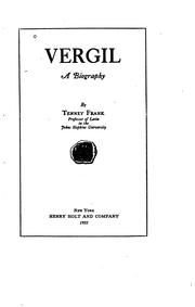 Cover of: Vergil, a biography.