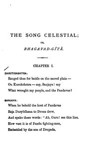 Cover of: Bhagavad Gita: the song celestial.