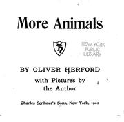 Cover of: More animals.