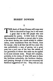 Cover of: The poems of Ernest Dowson. by Ernest Christopher Dowson