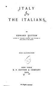 Cover of: Italy and Italians