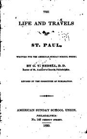 Cover of: The life and travels of St. Paul.