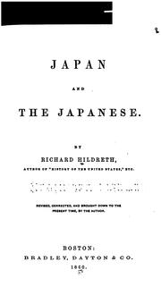 Cover of: Japan and the Japanese.