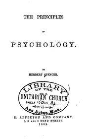 Cover of: The principles of psychology. by William James