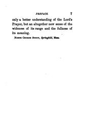 Cover of: The Lord's prayer by Washington Gladden