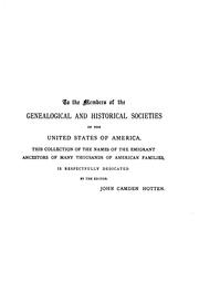 Cover of: The original lists of persons of quality