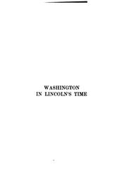 Cover of: Washington in Lincoln's time.