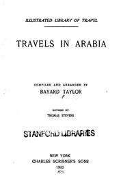 Cover of: Travels in Arabia by Bayard Taylor