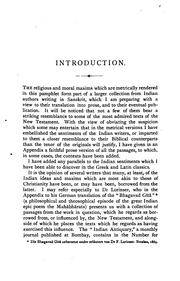 Cover of: Religious and moral sentiments metrically rendered from Sanskrit writers by J. Muir