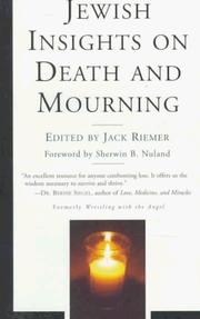 Cover of: Jewish insights on death and mourning