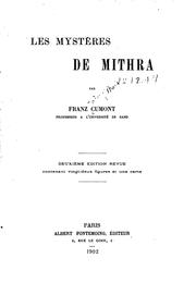 Cover of: Les mystères de Mithra