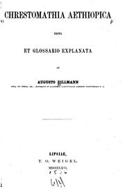Cover of: Chrestomathia aethiopica