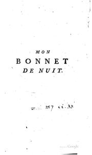 Cover of: Mon bonnet de nuit.