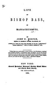 Cover of: Life of Bishop Bass, of Massachusetts.